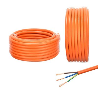 VDE H05VV-F 300/500V Flexible 3 núcleo 0,75 1 1,5 mm 2,5 mm 4 mm Cable eléctrico cuadrado cobre puro para cables aéreos y de construcción