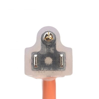 15 FT 12/3 Gauge LED End Iluminado SJTW 15 Amp/125V/1875W Corda de alimentación de carga pesada de chaqueta externa naranja para interiores y exteriores
