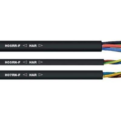 Cables de control de aislamiento de caucho H05rn f VDE Cables de alimentación para productos de cobre