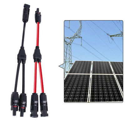 H1Z2Z2-K Conector de cable fotovoltaico solar de 6 mm aislado con cable de conector de 6 mm Panel de conector de cable fotovoltaico solar Y de 1500 V DC 6 mm