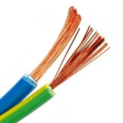 300/500v H05v k Cable conductor de cobre eléctrico con cable de energía aislante de PVC en 0,75 mm2 estándar de cable único