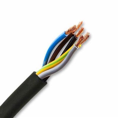 Capa de goma H07rn f 5x10 Flexibles de varios núcleos de cobre sólido blando 450/750v Cables de comunicación para la energía industrial
