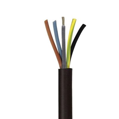 Capa de goma H07rn f 5x10 Flexibles de varios núcleos de cobre sólido blando 450/750v Cables de comunicación para la energía industrial
