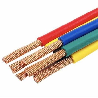 Conductor de cobre libre de oxígeno puro alambre eléctrico tamaño personalizado Ho7v R Pvc aislado en inglés 1.5m2/2.5mm2/4mm2/6mm2