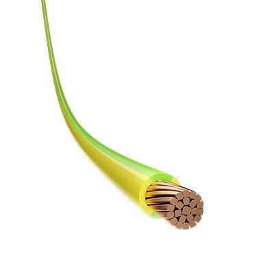 450/750V Tensión nominal Cable de alimentación H07vv R 1.5mm2 2.5mm2 4mm2 6mm2 con núcleos de cobre retorcidos y aislamiento de PVC