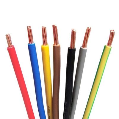 H07v U H07v R cable eléctrico con hebras de cobre personalizado para aplicaciones de alto voltaje 1.5mm2 2.5mm2 4mm2 y aislamiento de PVC