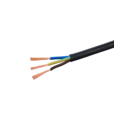 Cable de control de aislamiento de PVC H05vv f 3g1 0 alambre de tierra de cobre desnudo en cadena para baja tensión en edificios