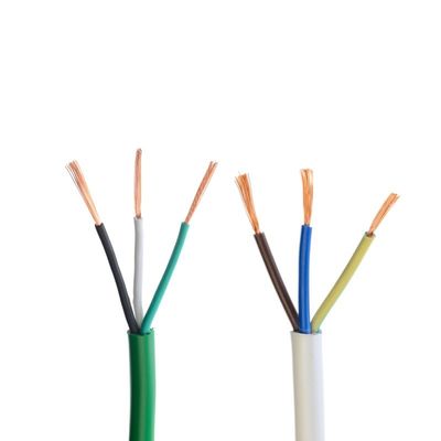 Cable de energía de cobre aislado en PVC de 300/500v con 1 mm2 2.5 mm2 H05vv F4g2 5 Instalación de alambre eléctrico