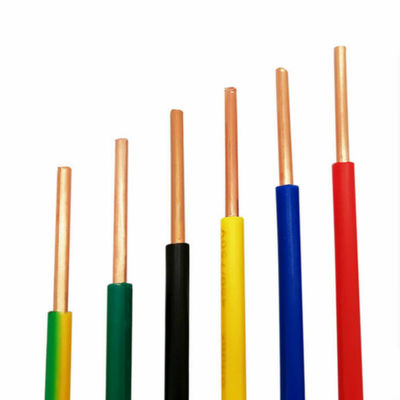 VDE SNI KC H07V-U Cables eléctricos de núcleo sólido único 0.75/1/1.5/2/2.5/4/6mm2 de cobre puro y cables de alimentación y cables
