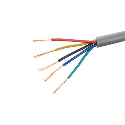 Cables de alimentación flexibles H05vv-f 5 núcleo 0,5 mm/1 mm cuadrados de cobre sólido conductor de cable eléctrico para el hogar
