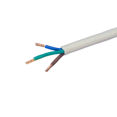 VDE estándar H05VV-F 3x0.75mm2 400mm Cabeza del cable de alimentación PVC aislamiento extremo despojado de electrodomésticos cable de alimentación flexible