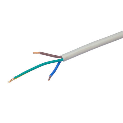 VDE estándar H05VV-F 3x0.75mm2 400mm Cabeza del cable de alimentación PVC aislamiento extremo despojado de electrodomésticos cable de alimentación flexible